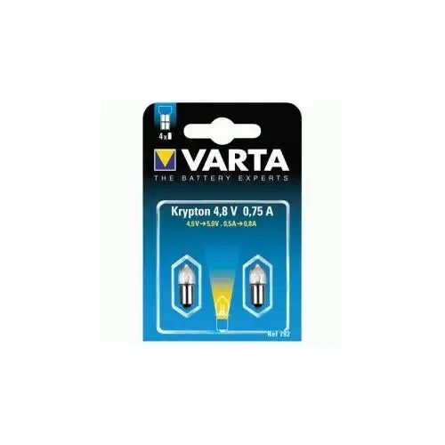 Ampoule Lampe torche Varta type Krypton Blanche 4,8 Volts 0,75 ampères Ref: 792000402
