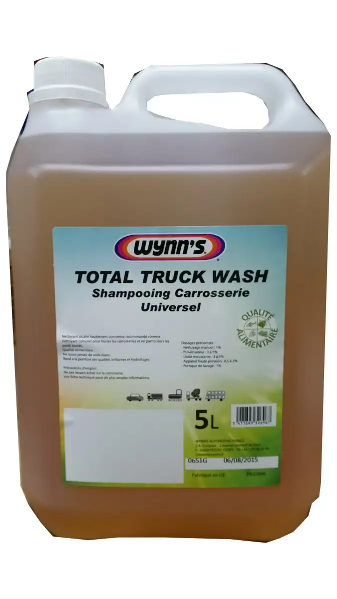 WYNN'S - Shampooing Carrosserie Concentré Universel - Bidon de 5 litres - WO32696