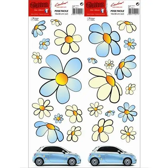 ADHESIFS LATERAUX FLEURS x2 - 110211 - CADOX