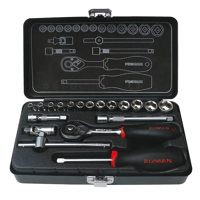 Coffre douilles 1/4" T047 FIXMAN