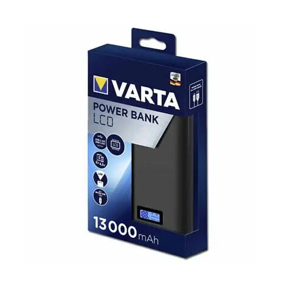 LCD POWER BANK 13000MAH - 57971101111 - VARTA