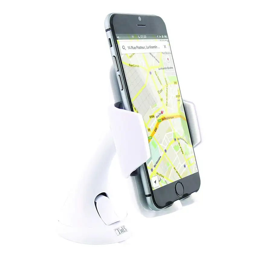 Support pare-brise pour téléphone blanc