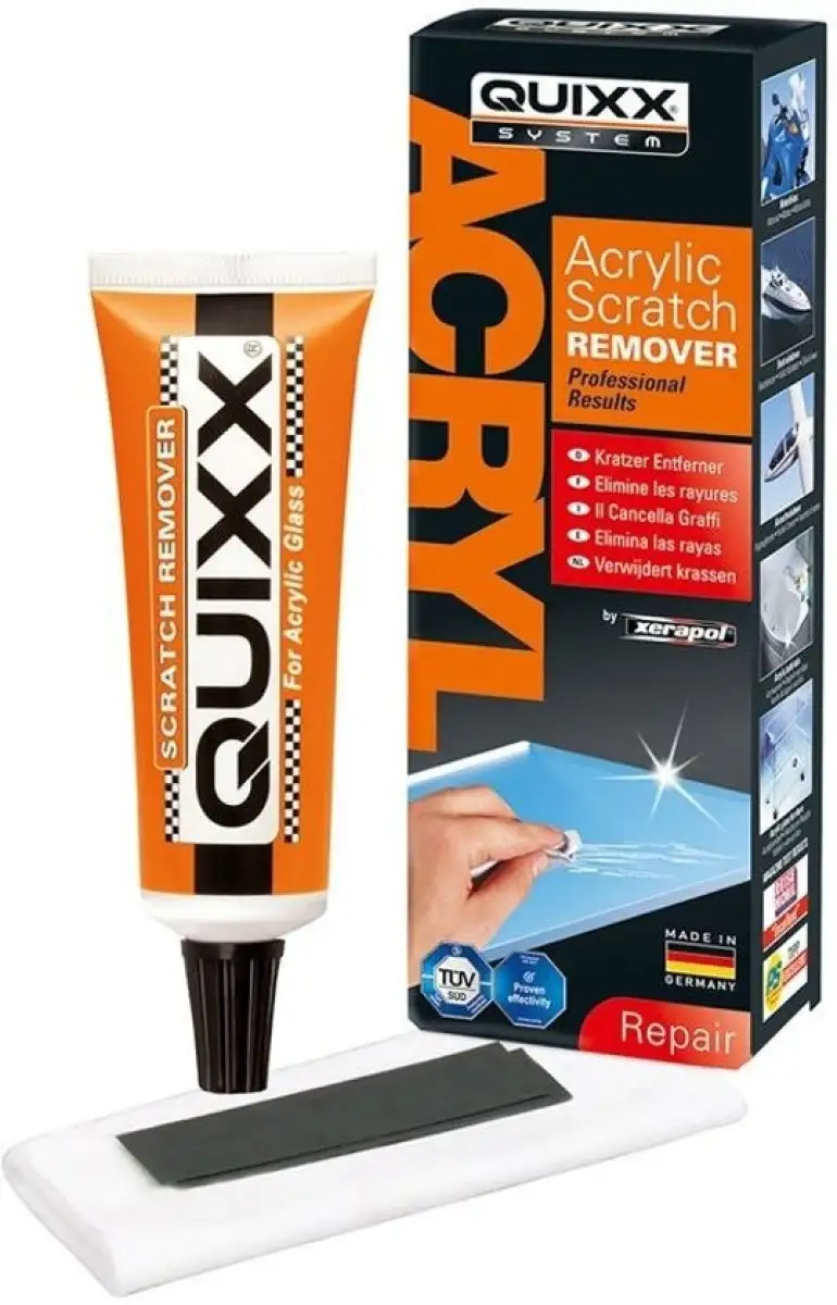 QUIXX DéTACHANT RAYURES ACRYLIQUE ET PLEXIGLAS 50G