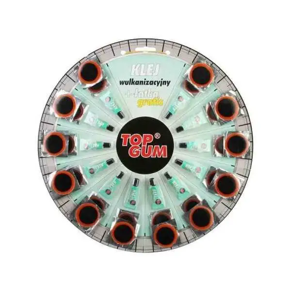 Adhésif de vulcanisation TOP GUM   1 patch, disque de 12 pcs.