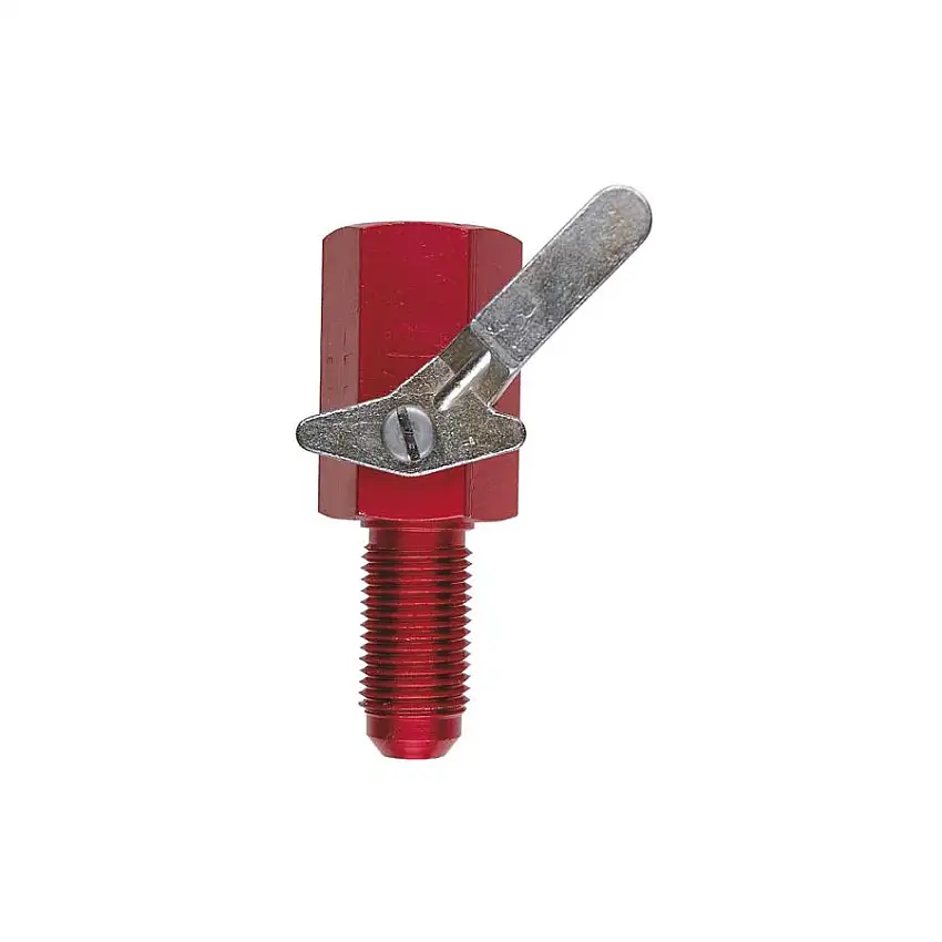 Robinet d'essence aluminium M9/16UNF F3/8NPTF