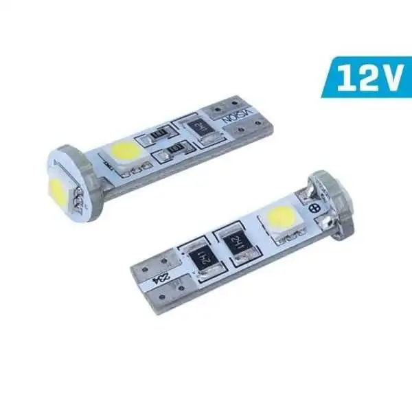 Ampoule VISION W5W (T10) 12V 3x 5050 SMD LED, CANBUS, blanc, 2 pcs.