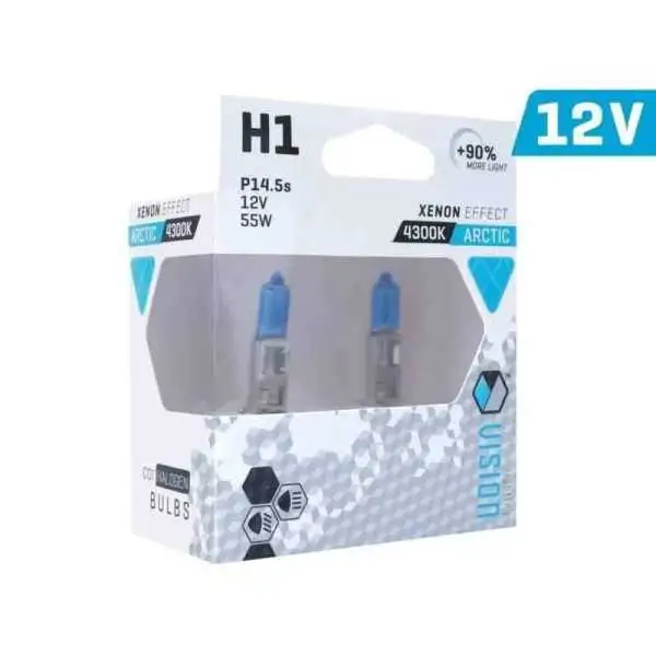 Ampoules VISION blanc arctique H1 12V 55W P14,5s U E4   90 , 2 pcs.