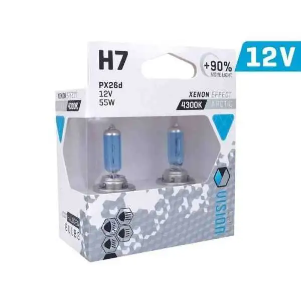 Ampoules VISION blanc arctique H7 12V 55W PX26d U E4   90 , 2 pcs.