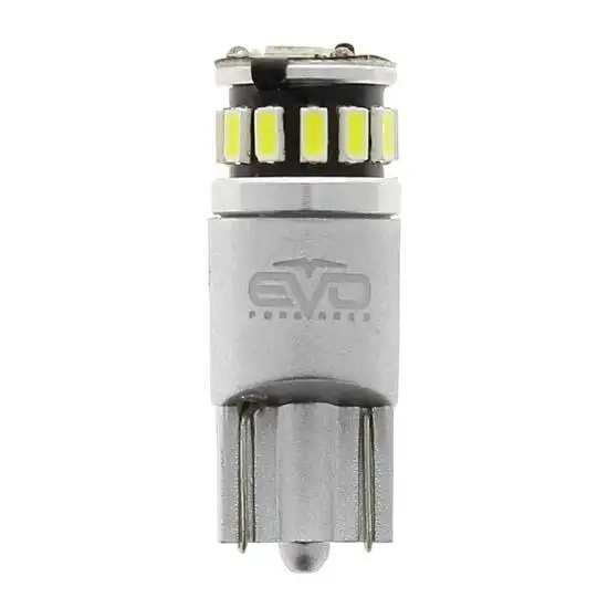 2 ampoules LED T10 canbus 5LEDS 5MD5050 blanches - EVO