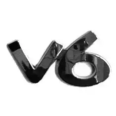 Badge chrome V6