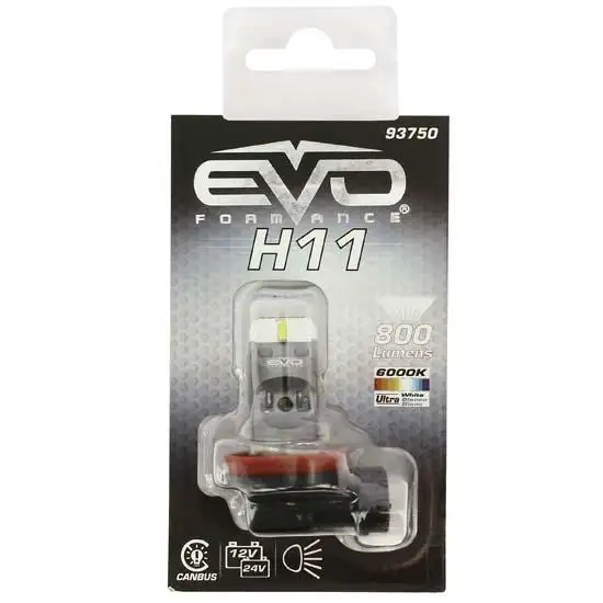 Ampoule led 12/24v canbus h11 blanc 1pc - EVOFORMAN