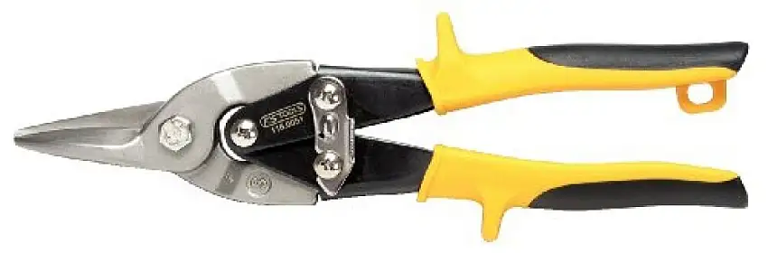 CISAILLE à TôLE DROITE KS-TOOLS AVEC POIGNéE JAUNE
