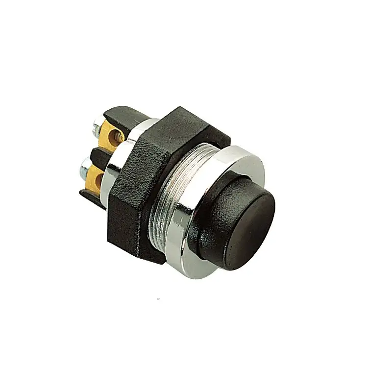 Bouton Poussoir 12V - Metal - Interrupteurs et voyants lumineux