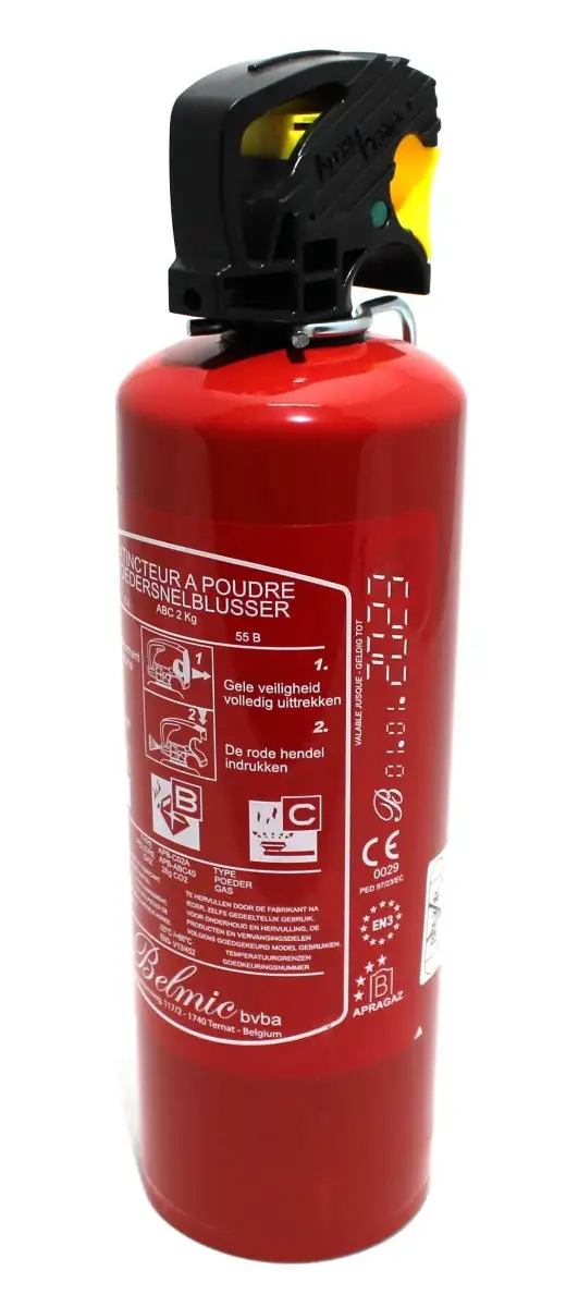 EXTINCTEUR 2 KG POUDRE BENOR V-LABEL POUR VéHICULES
