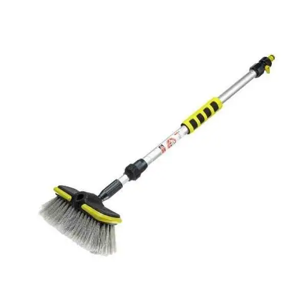 Brosse à débit 20 cm   8  avec manche télescopique 65 - 100 cm avec valve