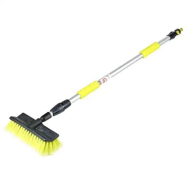 Brosse coudée 25 cm   10  avec manche télescopique 110 - 170 cm avec valve