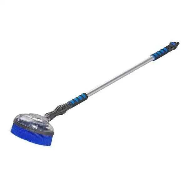 Brosse de laver manche télescopique 1,21-1,91m avec brosse rotative