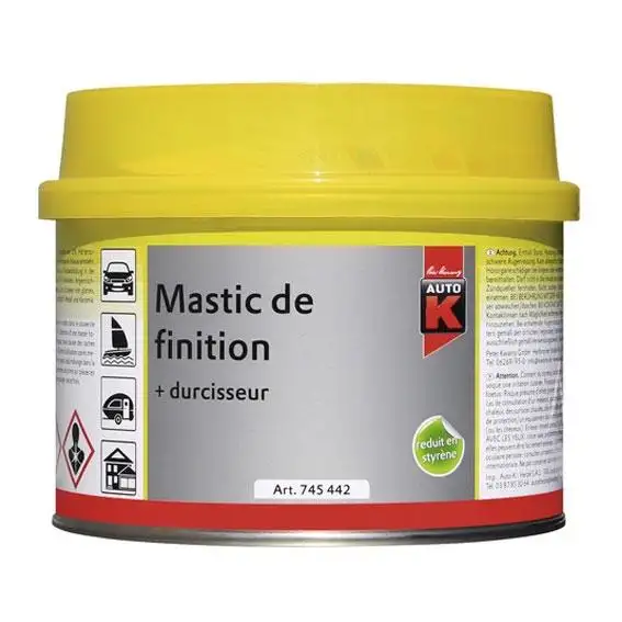 MASTIC DE FINITION REDUIT EN STYRENE 250G - 745440 - AUTOK