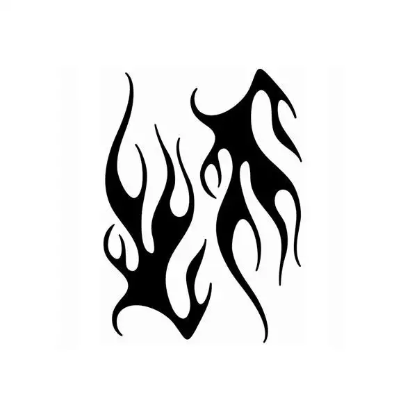 Autocollant transférable Flamings noir CADOX