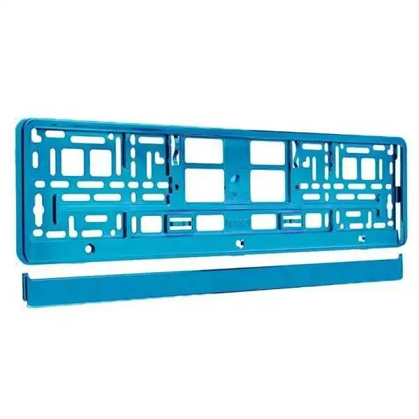 Cadre de plaque d'immatriculation turquoise métallisé