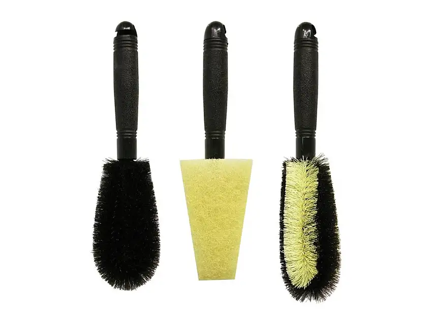 CARPOINT ENSEMBLE DE BROSSES POUR ROUES 3 PIèCES POUR UN NETTOYAGE EN PROFONDEUR DES JANTES