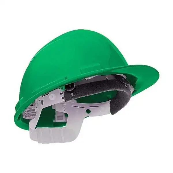 Casque de protection HDPE, réglable 53-63 cm, vert