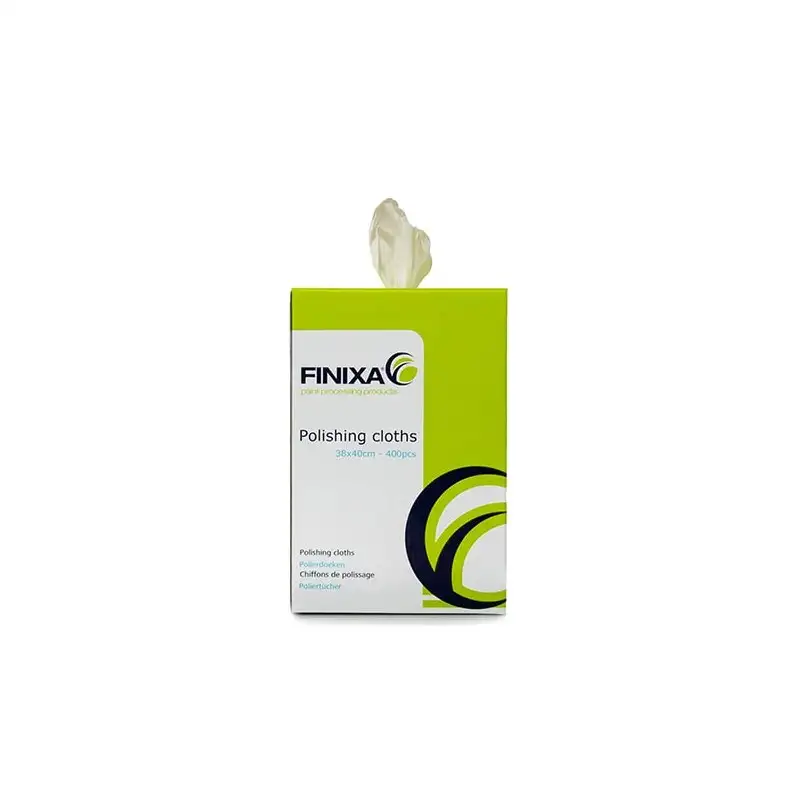Chiffons de lustrage Blanc - 400 pcs - FINIXA