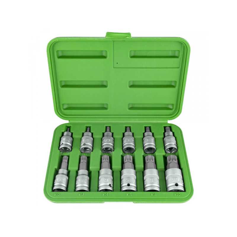COFFRET JEU DE 12 PIÈCES DE POINTES 12 PANS