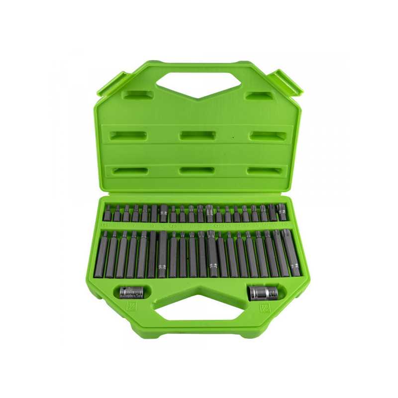 COFFRET OUTILLAGE 42 EMBOUTS DE VISSAGE (INVIOLABLE) TORX, 12 ET 6 PANS