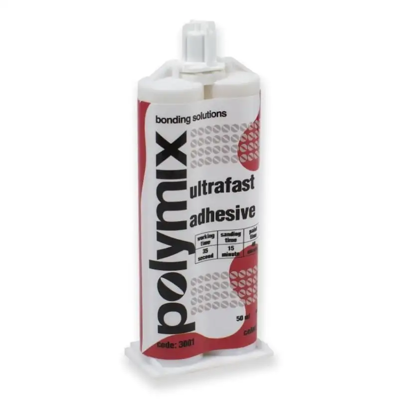 Colle 2K transparente ultra rapide 50 ml - Plastique