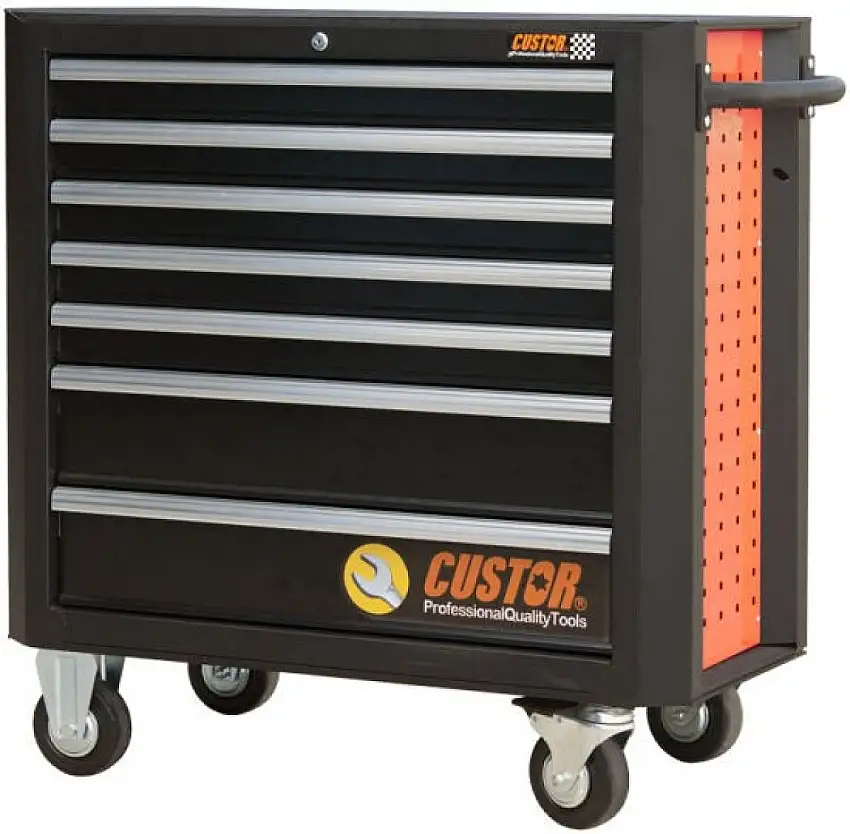 CHARIOT à OUTILS CUSTOR KING SIZE DE LUXE AVEC 7 TIROIRS (VIDE)