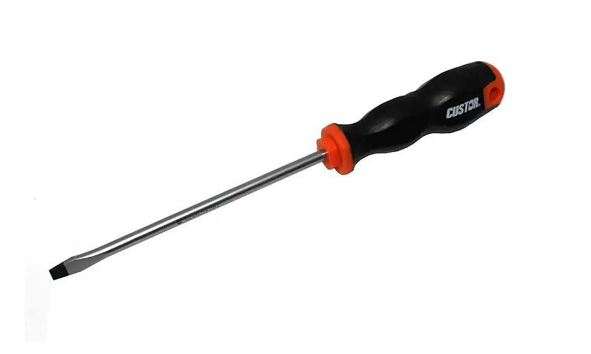TOURNEVIS PLAT CUSTOR 6,5X150MM AVEC SOFT GRIP