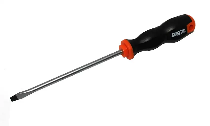 TOURNEVIS PLAT CUSTOR 8X175MM SOFT GRIP
