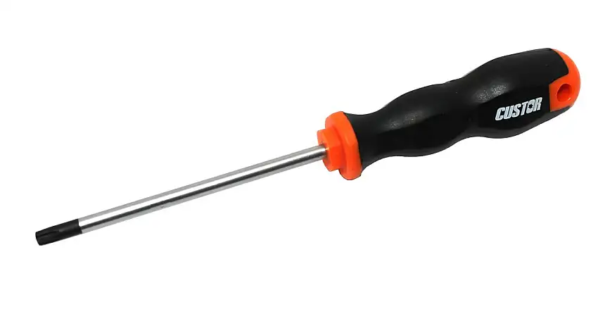 TOURNEVIS TORX T27 CUSTOR AVEC POIGNéE SOFT GRIP