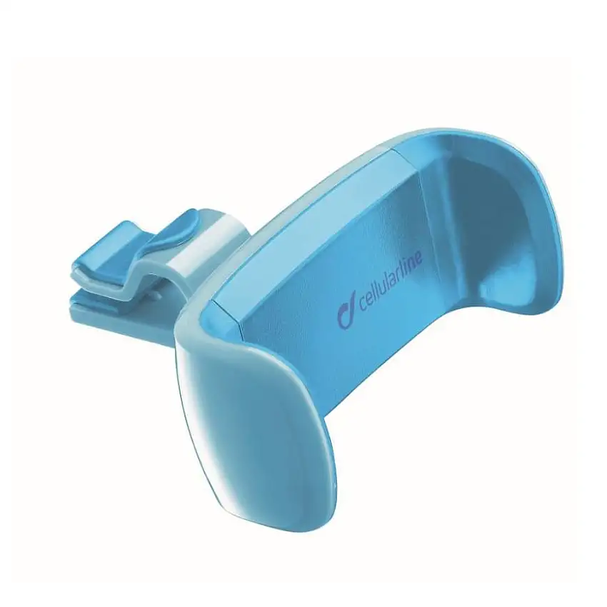Support téléphone pour grille d'aération coloris bleu