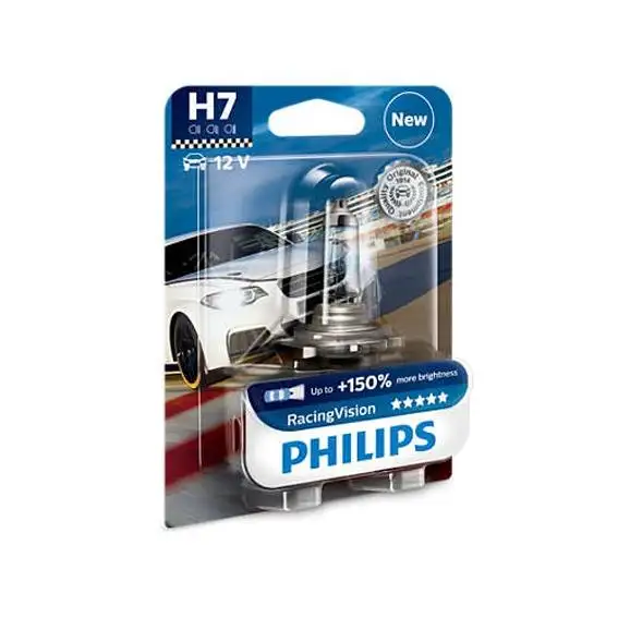 Ampoule H7 X1 RACING VISION PHILIPS - 12972RVB1