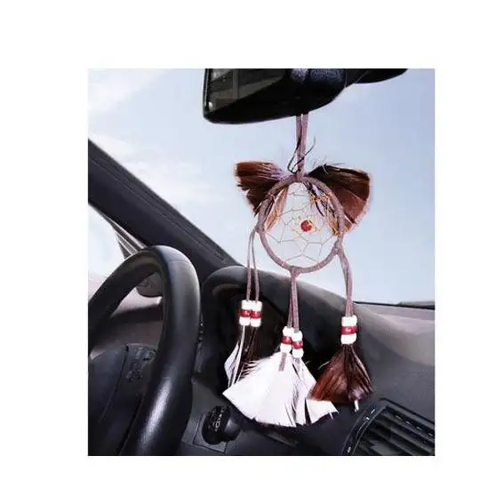PENDENTIF ATTRAPE-RÊVES MARRON
