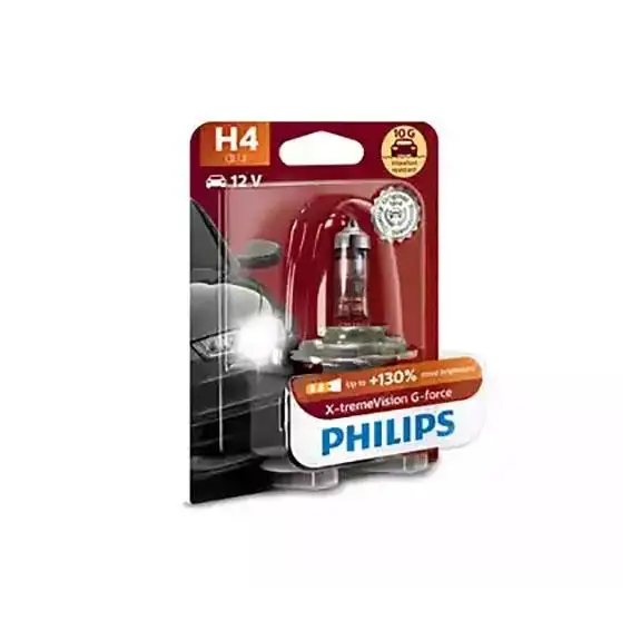 Ampoule H4 X1 XTREME VISION GFORCE 60/55W PHILIPS - 12342XVGB1