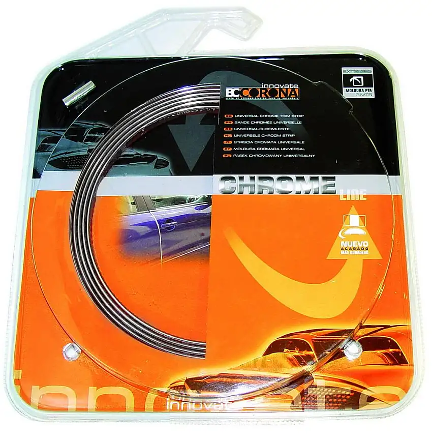 Bande chrome moulure de portes