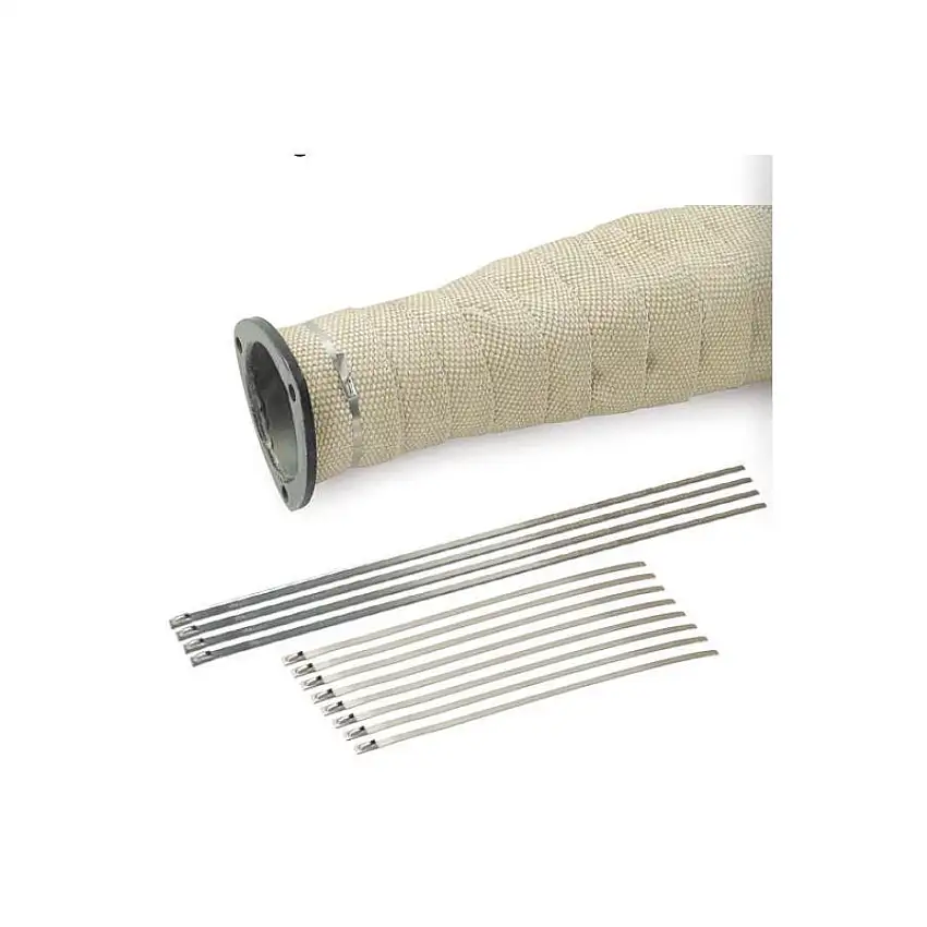 Colliers inox DEI pour ruban isolant 350 mm Ø100