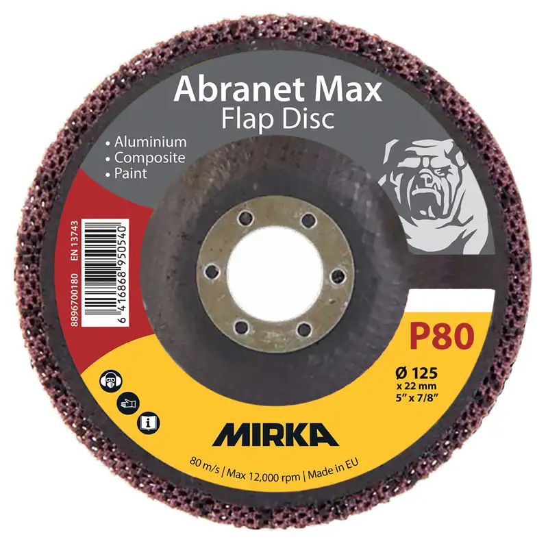 Disque abrasif 125 mm - P80 - 10 pcs - MIRKA