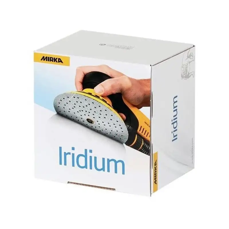 Disque abrasif 150 mm velcro 121 trous haut de gamme - P180 - MIRKA IRIDIUM