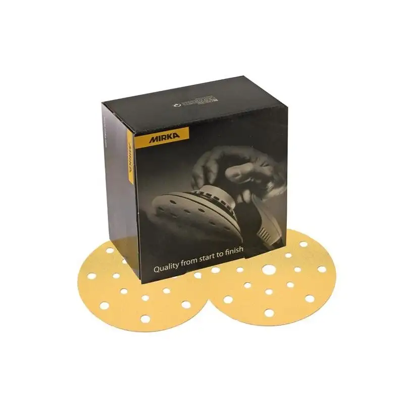 Disque abrasif 150 mm velcro 15 trous - P320 - MIRKA GOLD