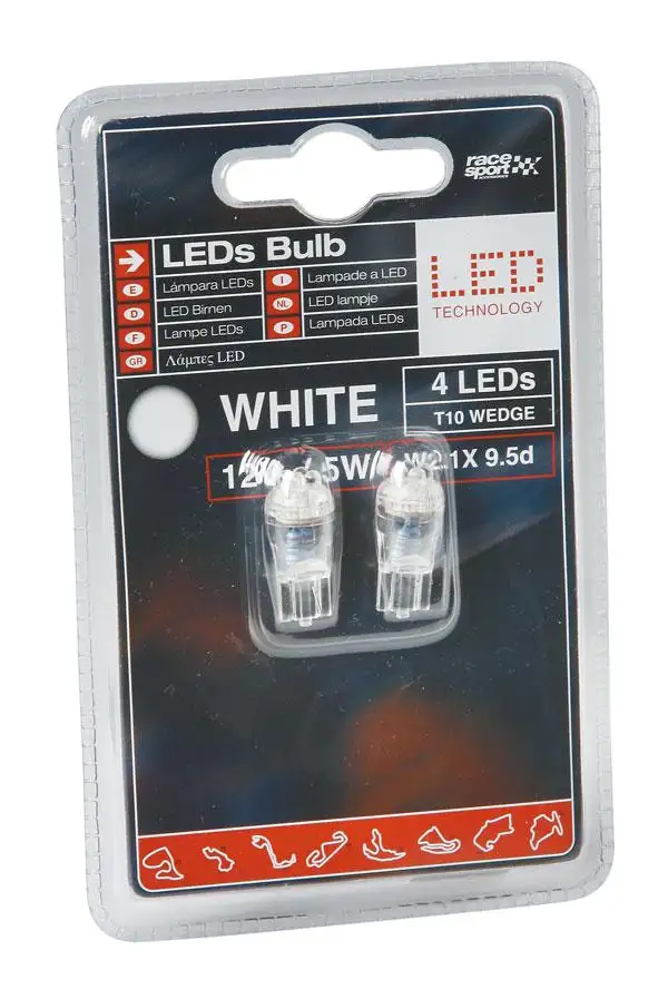 Ampoule LED 12V T10 Wedge Blanche