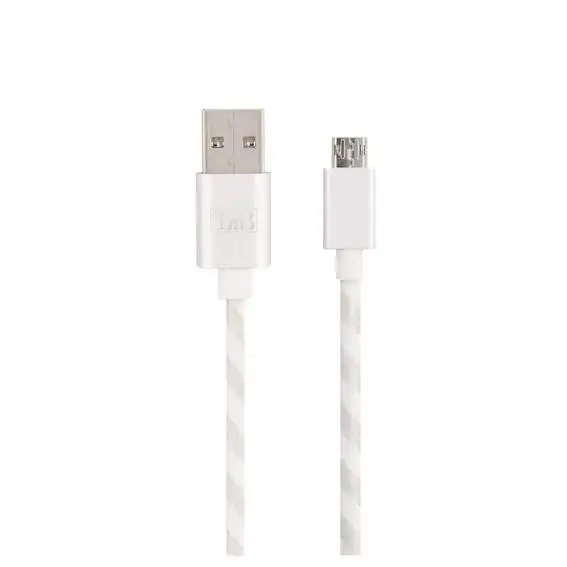 Câble micro USB / USB blanc 2M Nylon
