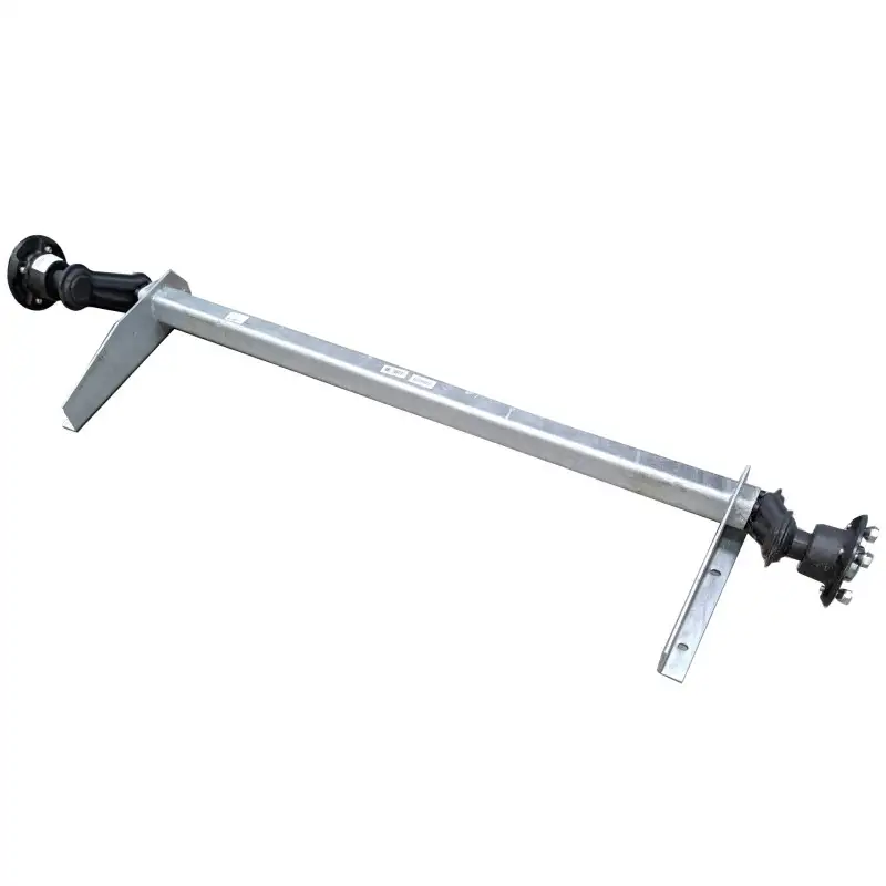 Essieu remorque Lider 750 KG - 4 trous 100 mm - non freiné, EAB 1250 mm