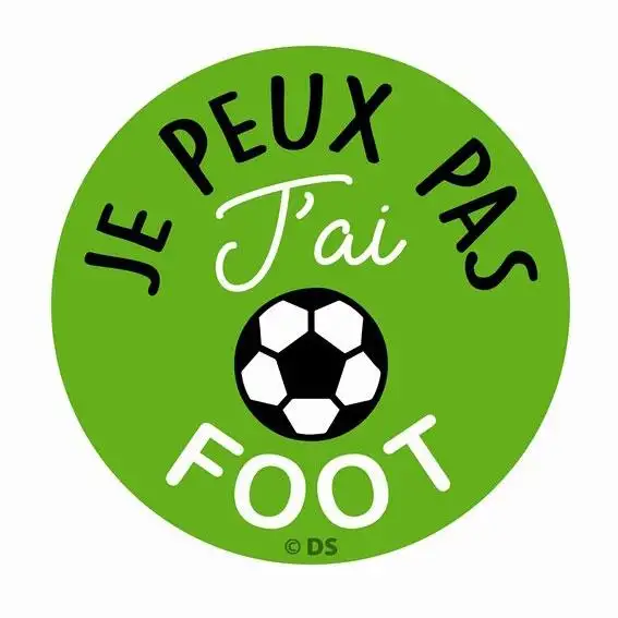 STICKER "JE PEUX PAS J'AI FOOT" - 157802 - CADOX