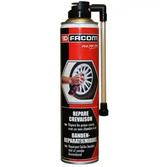 Bombe anti crevaison FACOM - Répare crevaison 400 ml