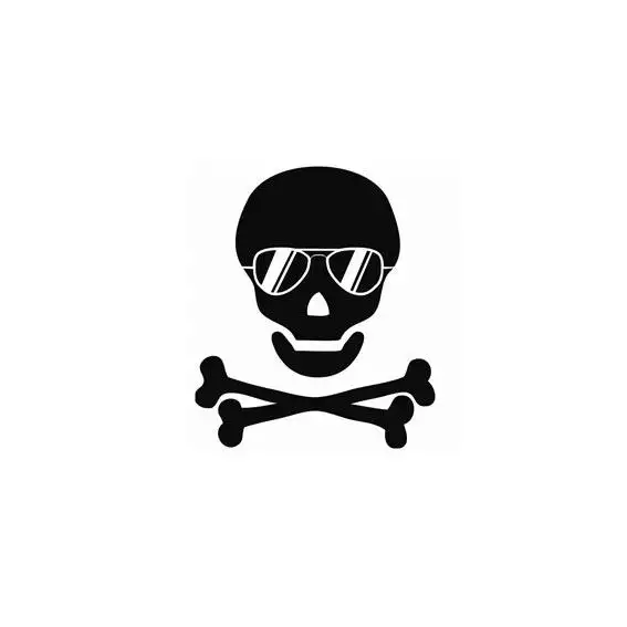 ZOE-BOY FRIENDS TETE DE MORT GLASSES NOIR