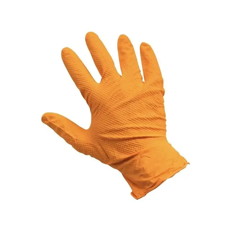 Gants Nitrile ORANGE - XL - 90 pièces